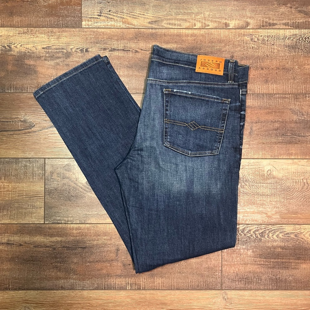 Joseph Abboud 38x34 Blue Straight Jeans Classic Style